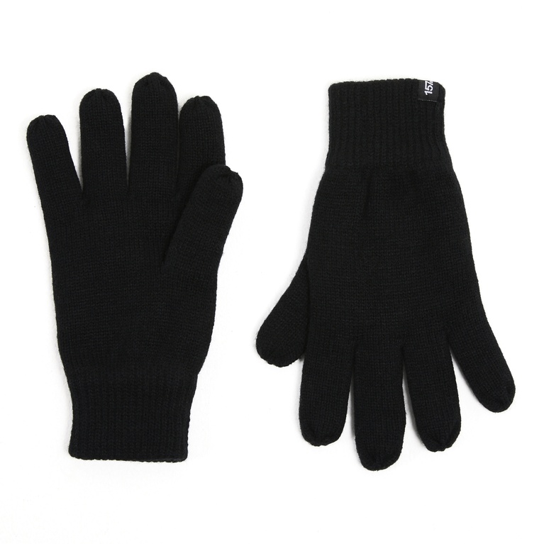 Fine-knit gloves "Svensson" Black